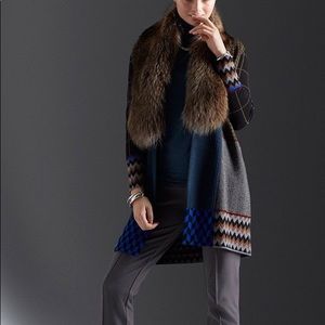 Carlisle Per Se Women’s wool/fur sweater new